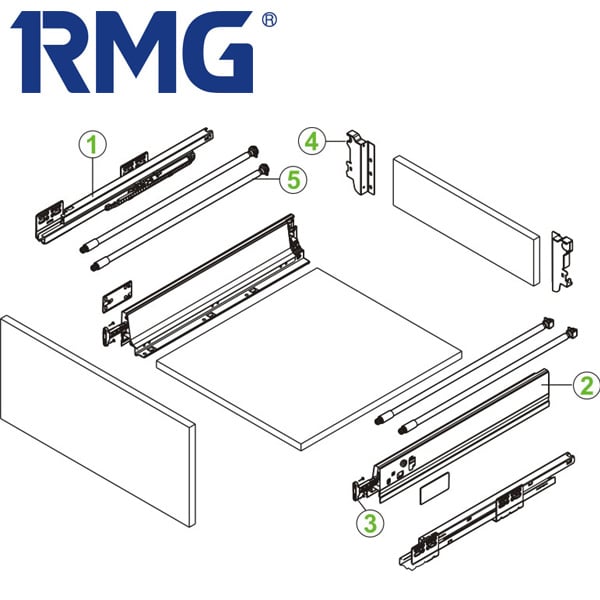 200mm metal box best drawer slides RL033