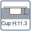 MB36 Cup height