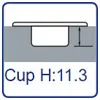 MX03 Cup height