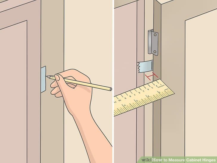 How To Measure Cabinet Hinges A, How To Measure For Kitchen Cupboard Doors