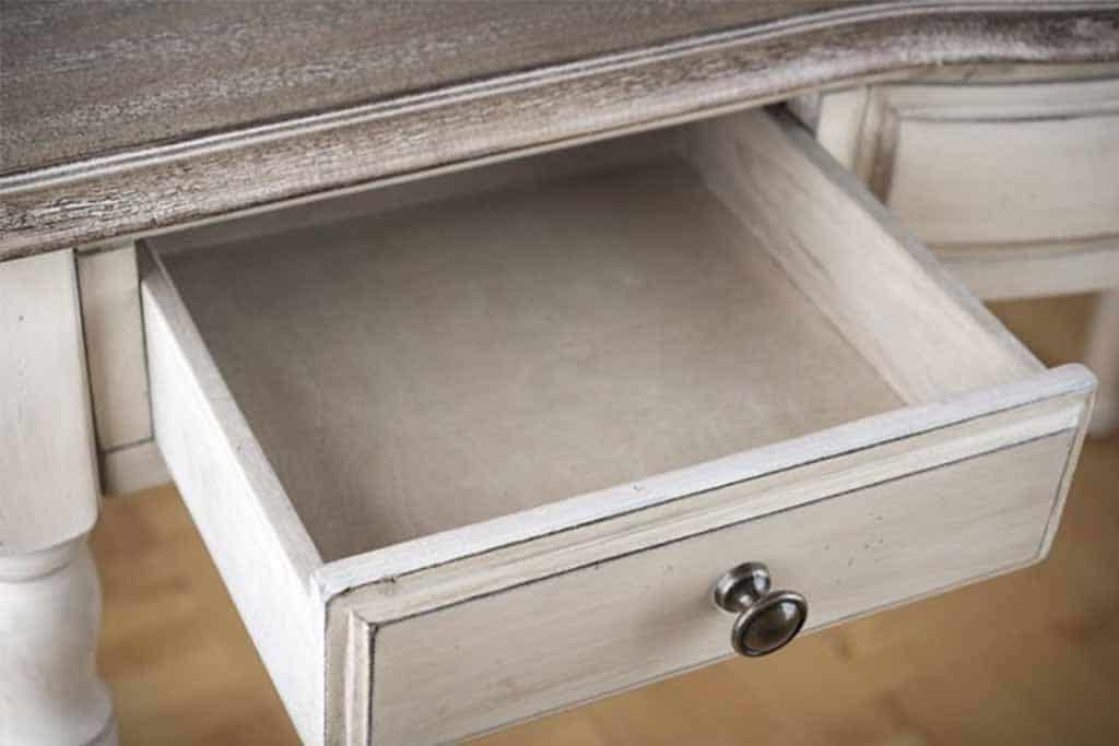 white wooden drawer